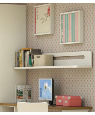 Estante pared con respaldo HAPY