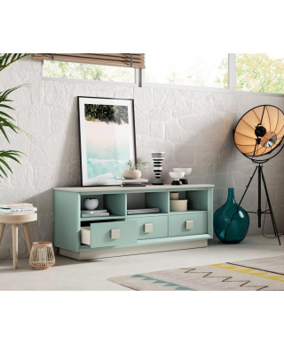 Mueble TV con 3 cajones frente 157 cm