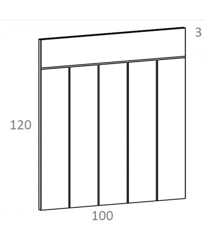 Cabecero juvenil 90 cm BLOC lacado de diseño