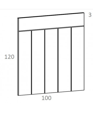Cabecero juvenil 90 cm BLOC lacado de diseño
