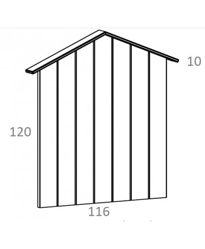 Cabecero juvenil 90 cm HOME lacado de diseño
