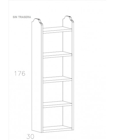 Estantería FORMA con 5 baldas