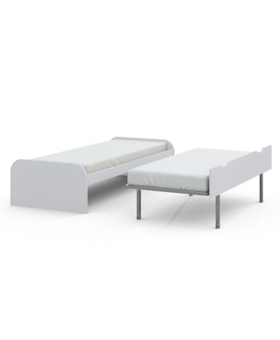 Cama nido con arrastre SOFT 90 cm lacada