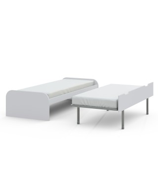 Cama nido con arrastre SOFT 90 cm lacada