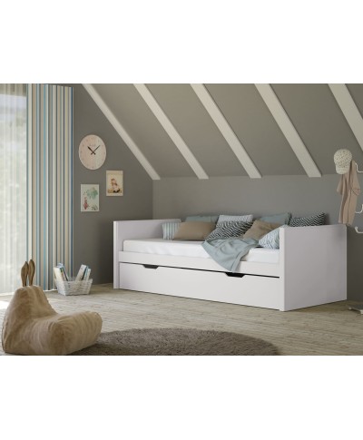 Cama nido con arrastre FASHION 105 cm lacada
