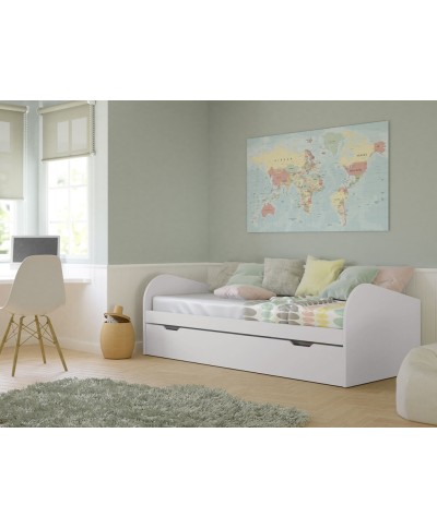 Cama nido con arrastre FORM 90 cm lacada