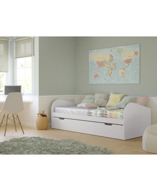 Cama nido con arrastre FORM 90 cm lacada