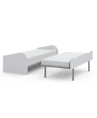 Cama nido con arrastre FORM 90 cm lacada