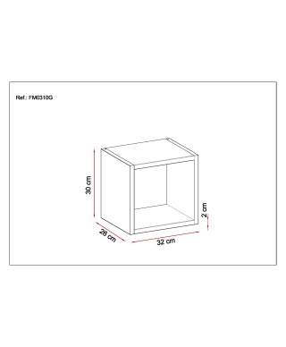 Juego 2 galerías colgar DIAFANA