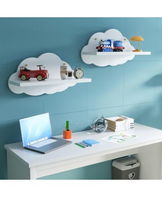 Juego estantes pared NUBE