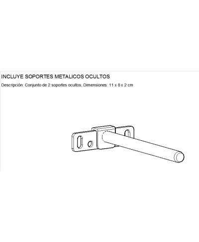 Juego estantes pared RECTO