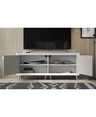 Mueble TV 2 puertas LISAS con patas frente 155 cm
